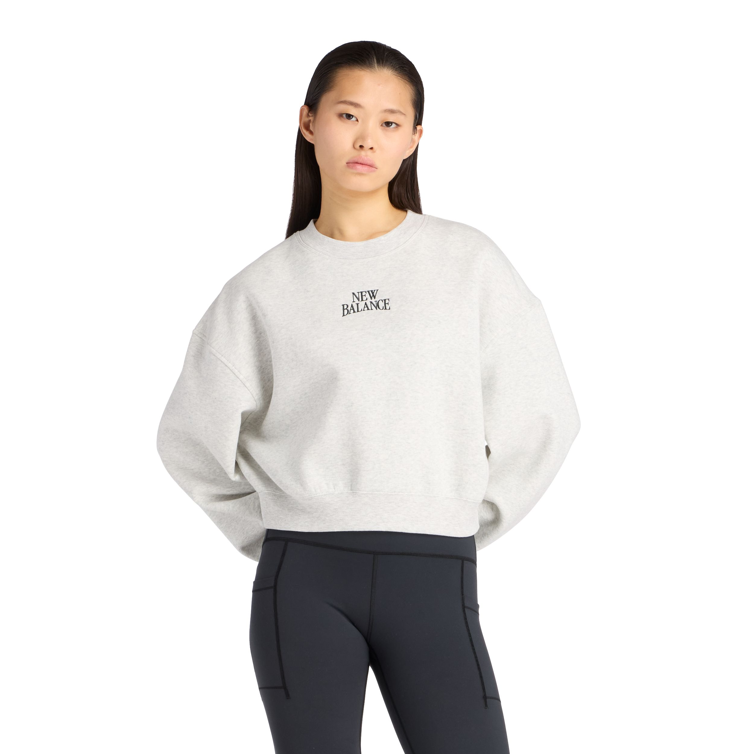 New Balance Women's Linear Heritage Fleece Sweatshirt