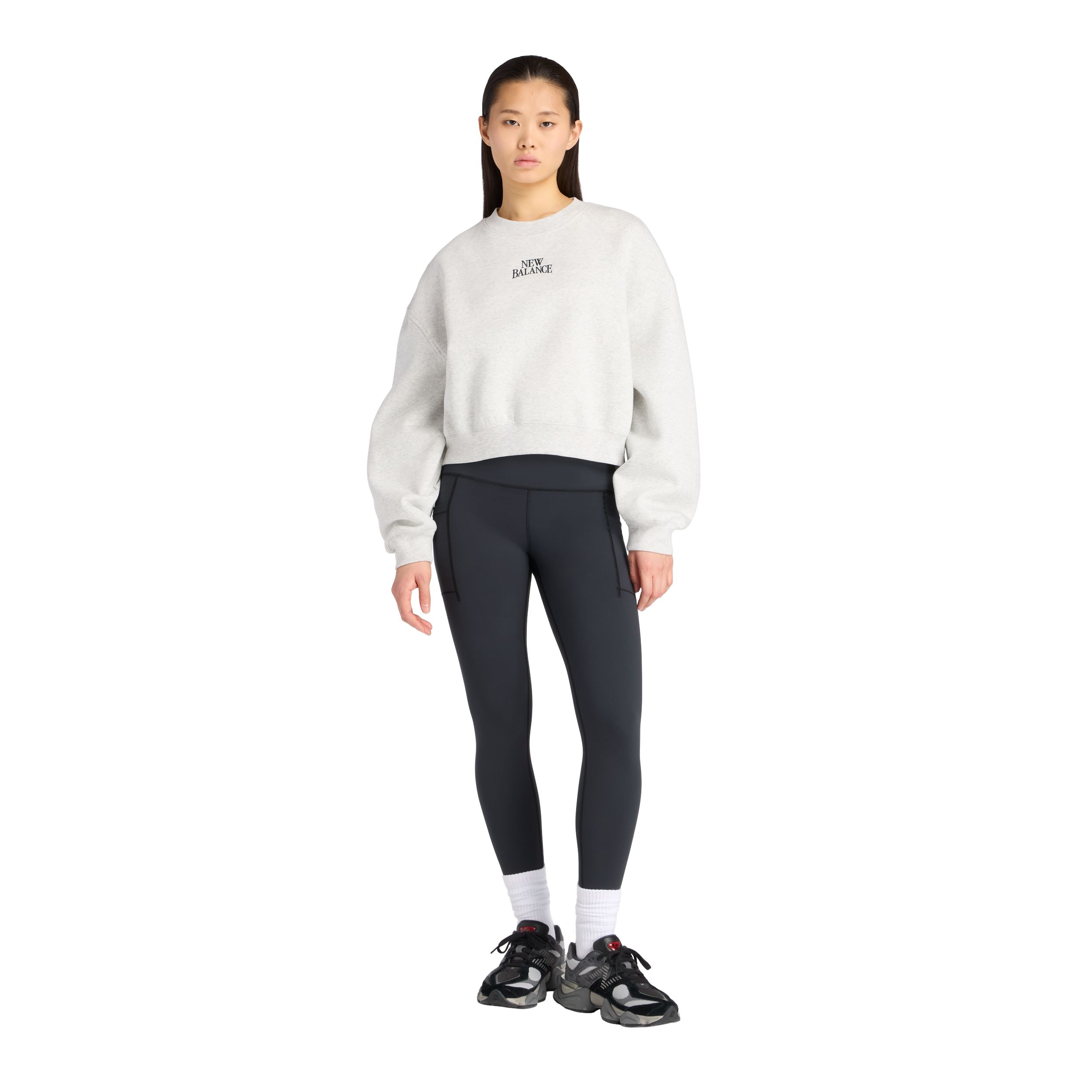 New Balance Women's Linear Heritage Fleece Sweatshirt