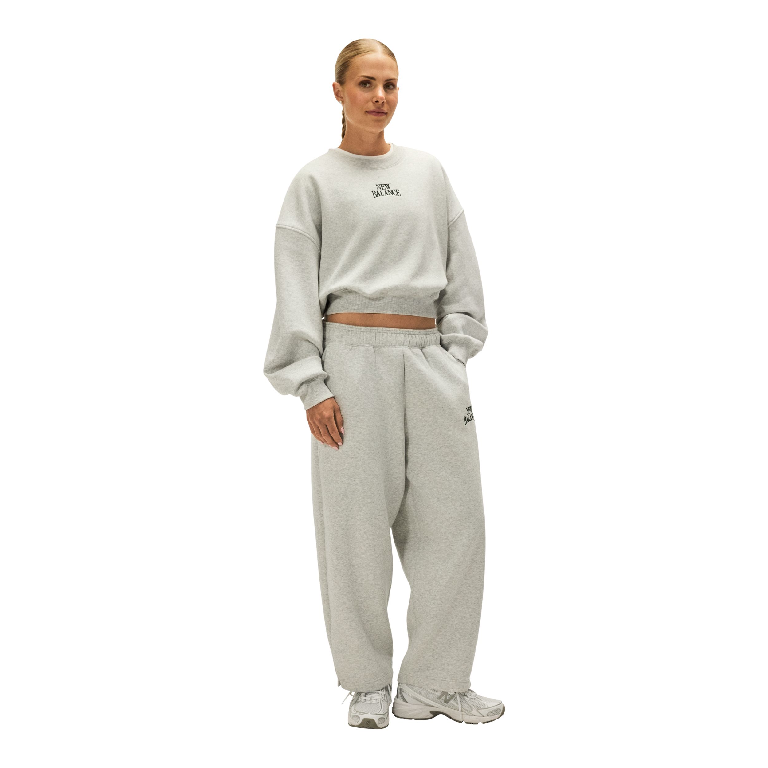 New Balance Women's Linear Heritage Fleece Sweatshirt