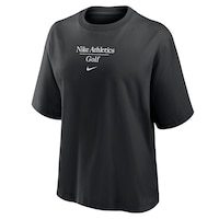 Nike Women's Cotton Boxy Fit Golf T-shirt Front_Angled_Left