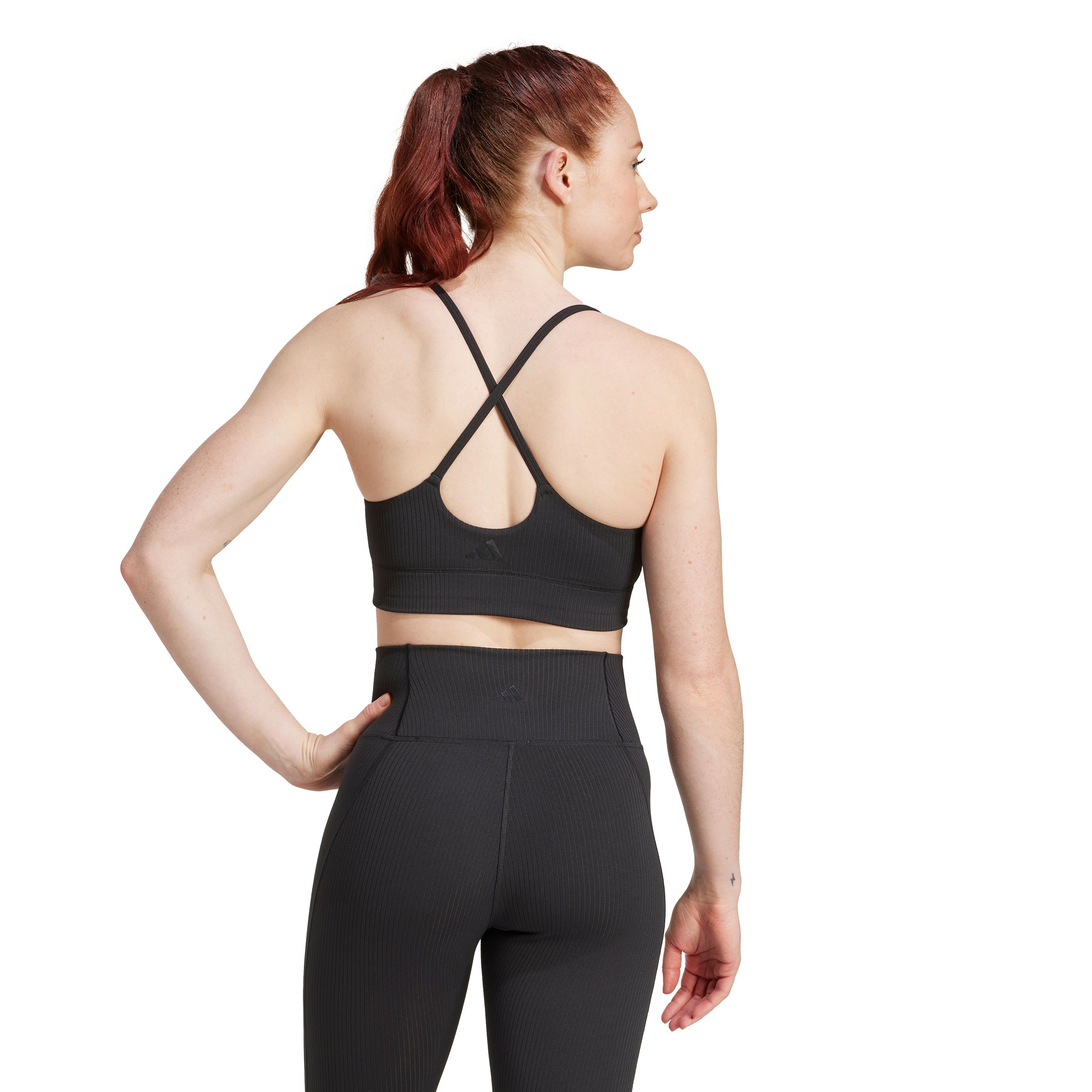 adidas Women's All Ribbed Light-support Sports Bra