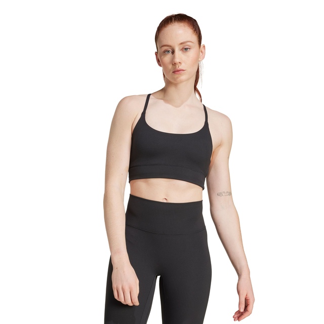 adidas Women's All Ribbed Light-support Sports Bra