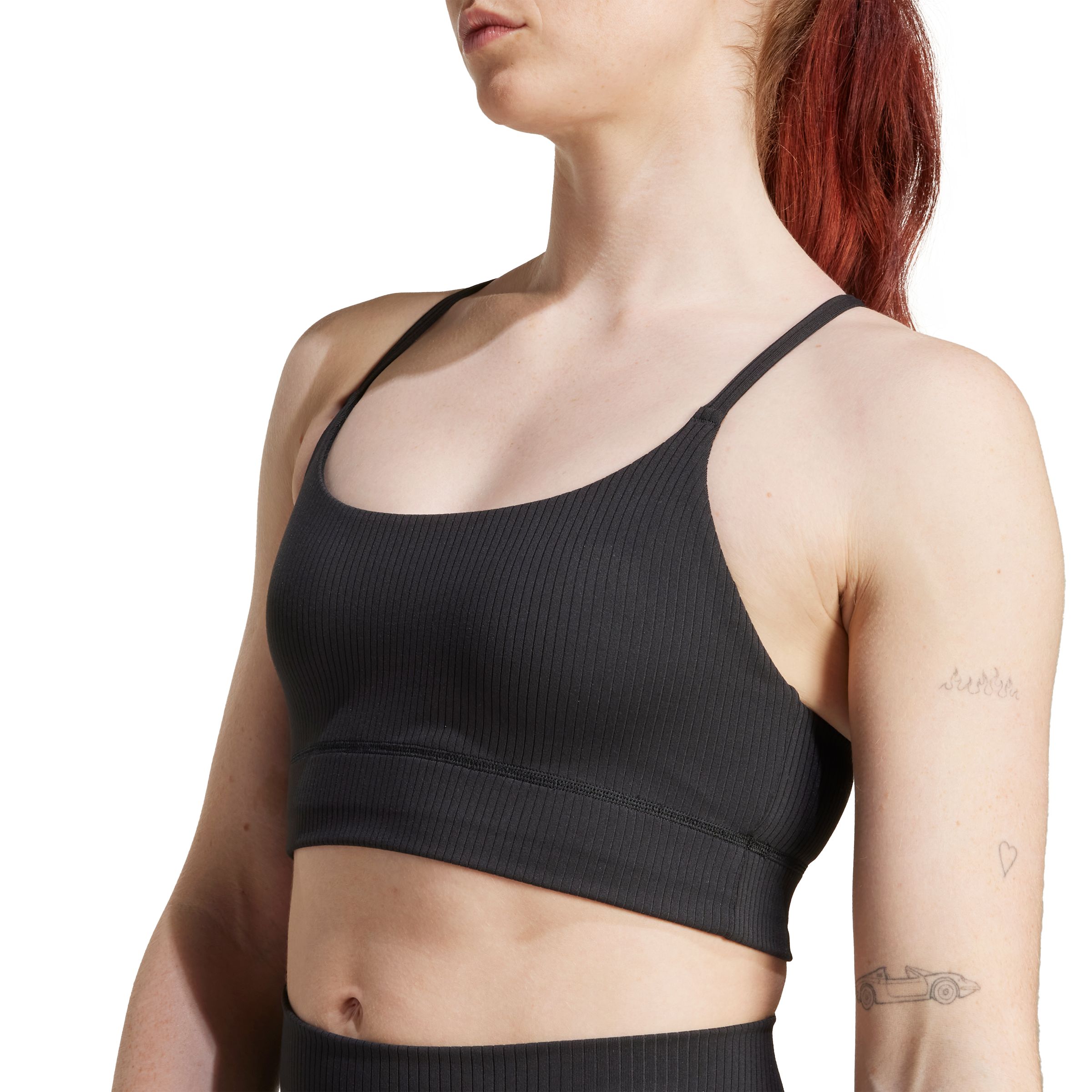 adidas Women's All Ribbed Light-support Sports Bra