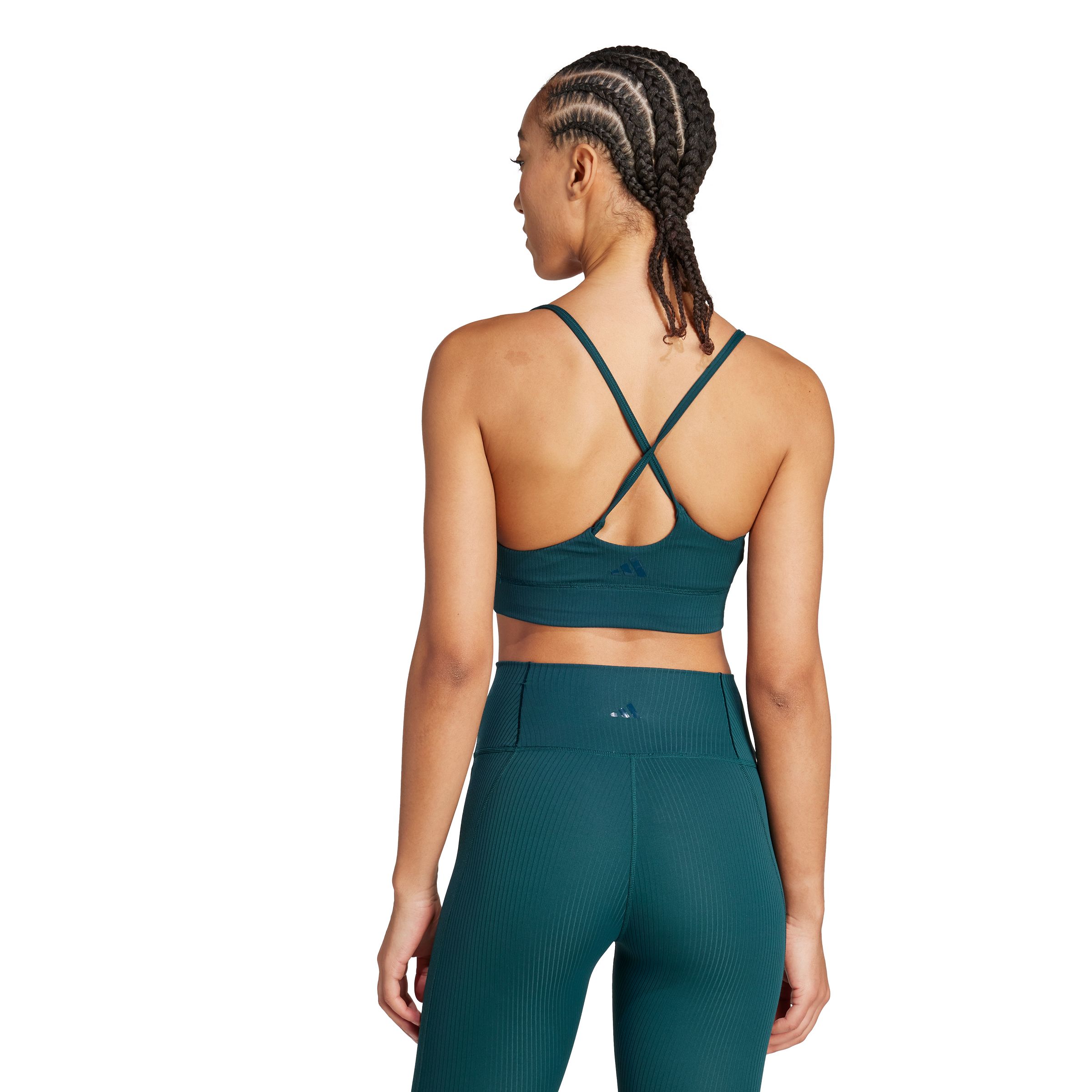 adidas Women's All Ribbed Light-support Sports Bra