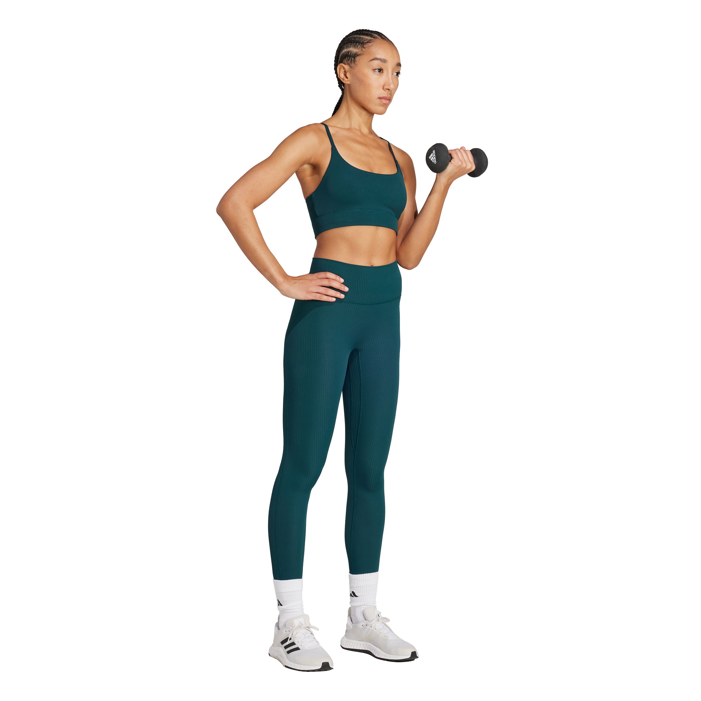 adidas Women's All Ribbed Light-support Sports Bra