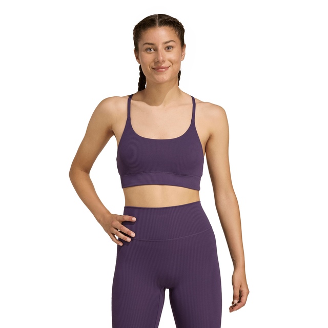adidas Women's All Ribbed Light-support Sports Bra
