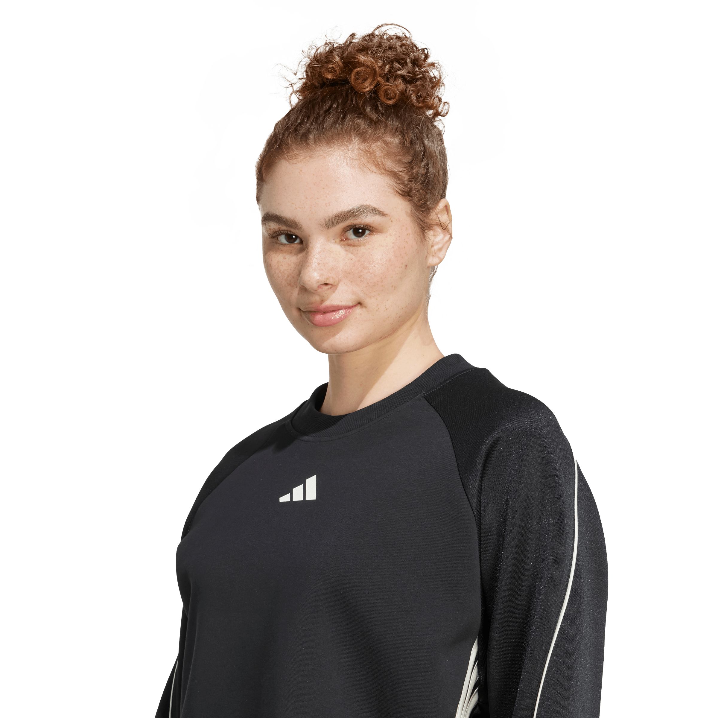 adidas Women's Stadium 3-stripes Crewneck Sweatshirt