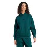 adidas Women's All Fleece Loose Fit Hoodie Front_Flat