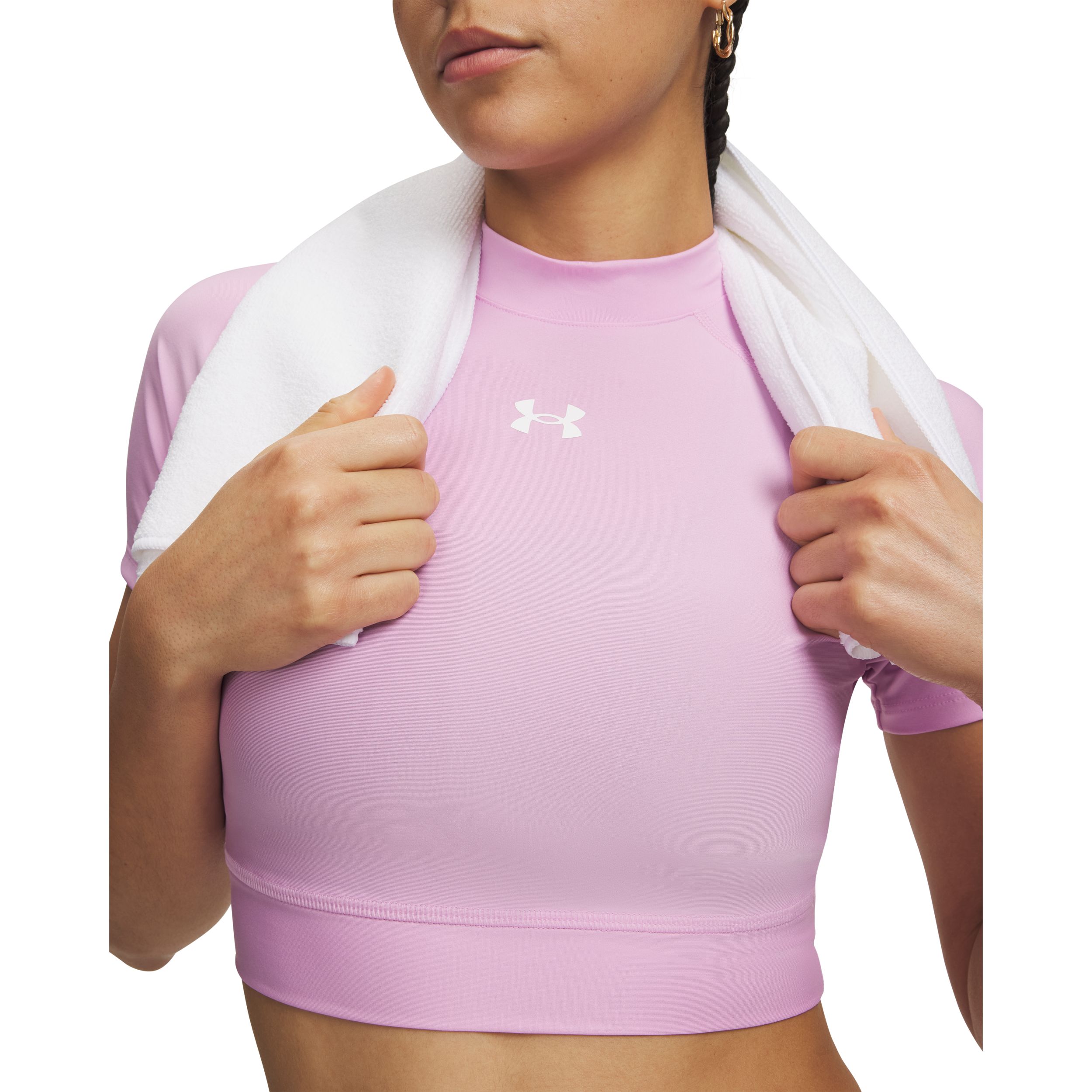 Under Armour Women's HeatGear© Crop Mock T-Shirt