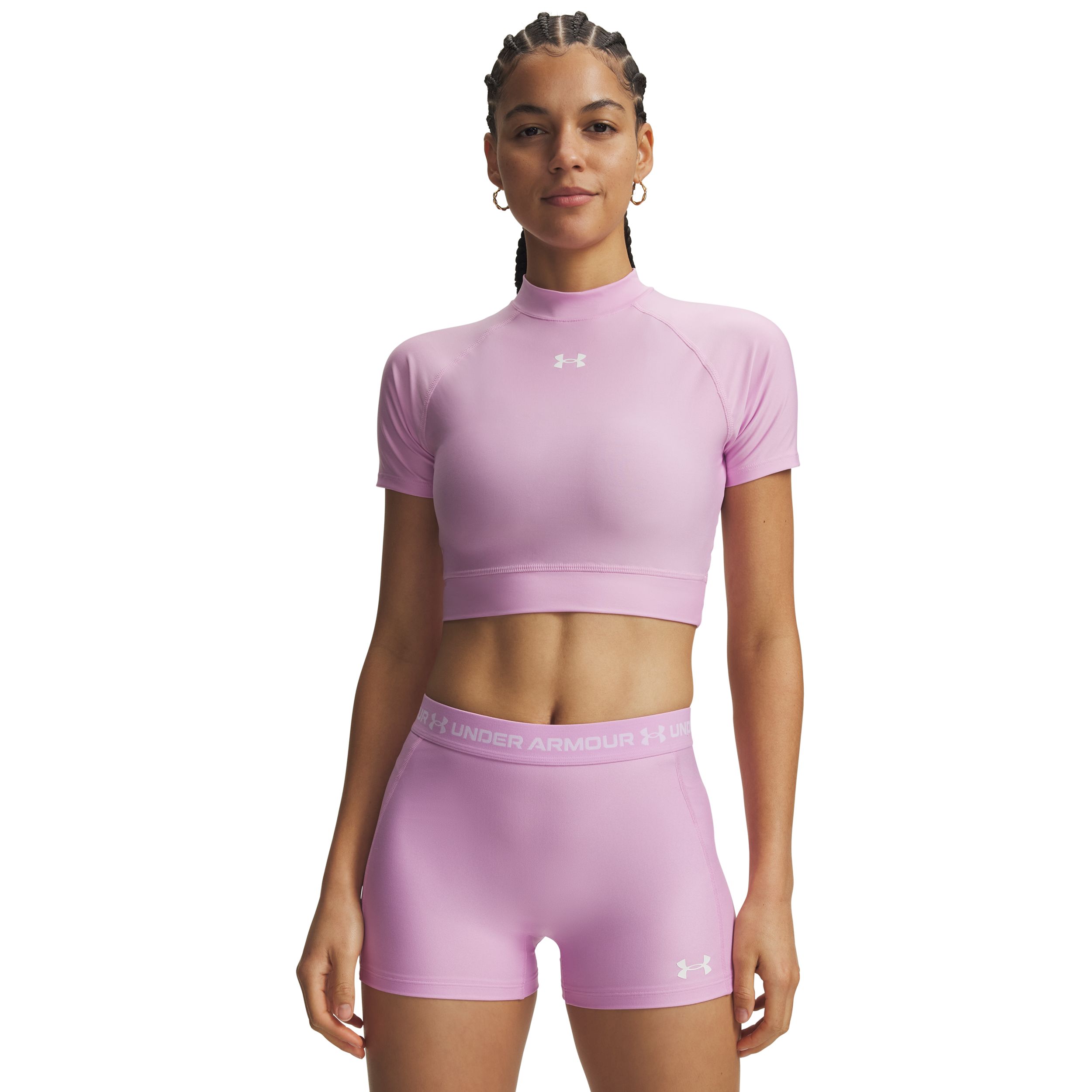 Under Armour Women's HeatGear© Crop Mock T-Shirt