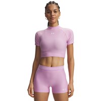 Under Armour Women's HeatGear© Crop Mock T-Shirt Front_Flat