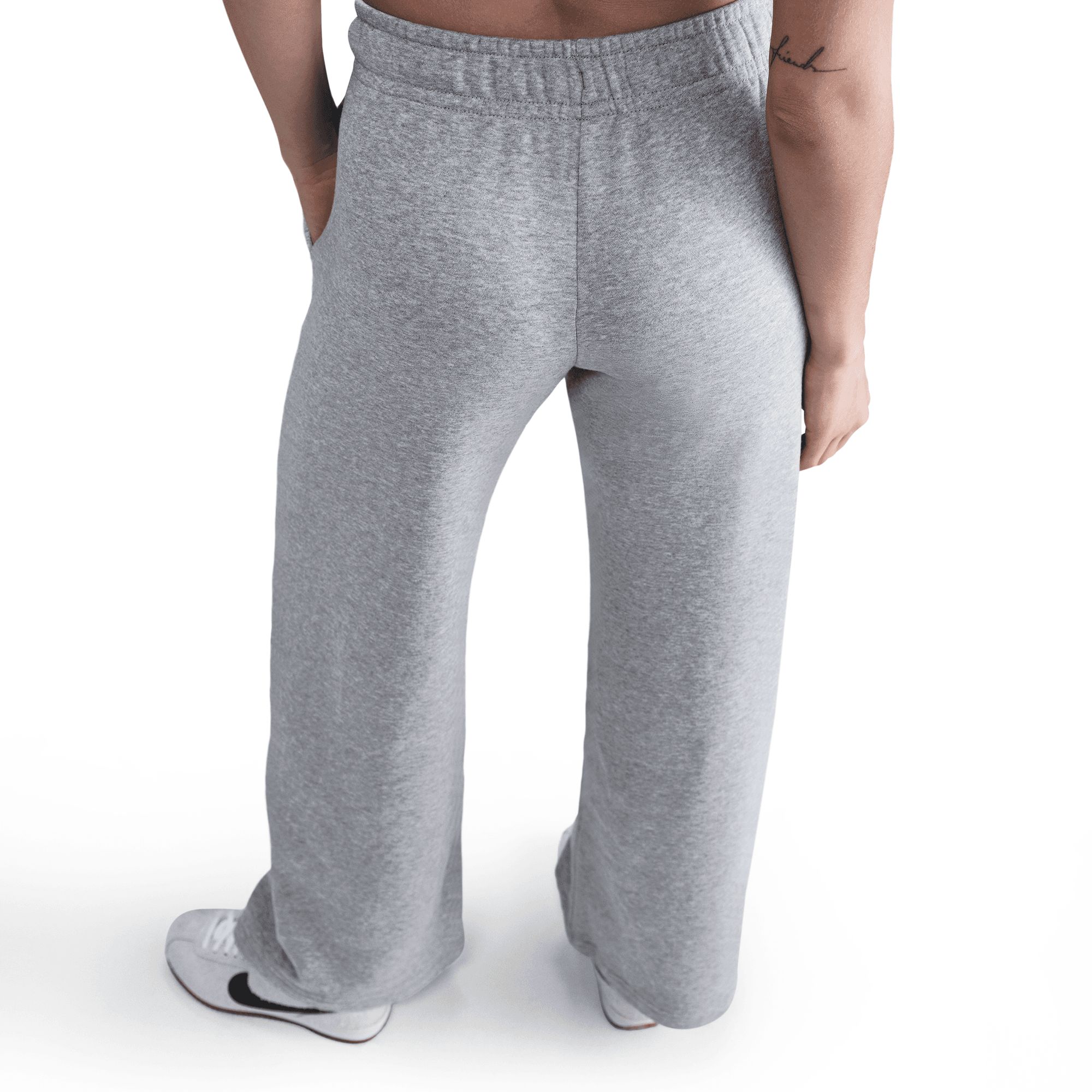 Nike Women's Club Fleece Mid-Rise Wide Pants