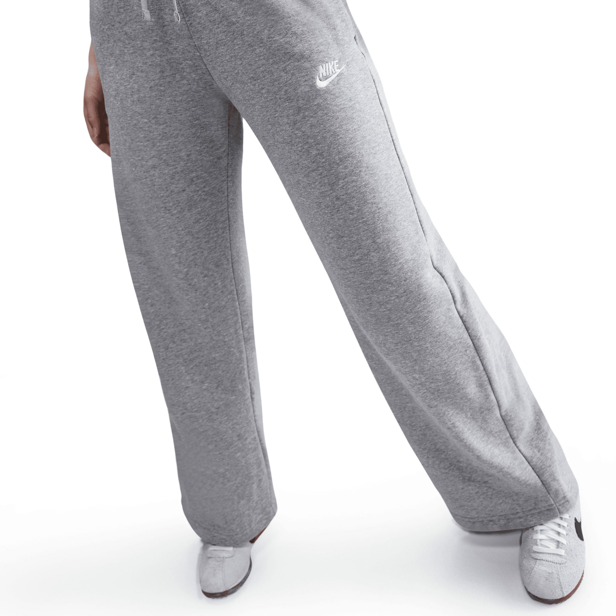 Nike Women's Club Fleece Mid-Rise Wide Pants