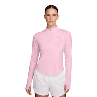 Nike Women's Tempo Dri-FIT 1/2 Zip Long Sleeve Top Front_Flat
