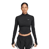 Nike Women's Tempo Dri-FIT Fitted 1/2 Zip Long Sleeve Running Top Front_Flat