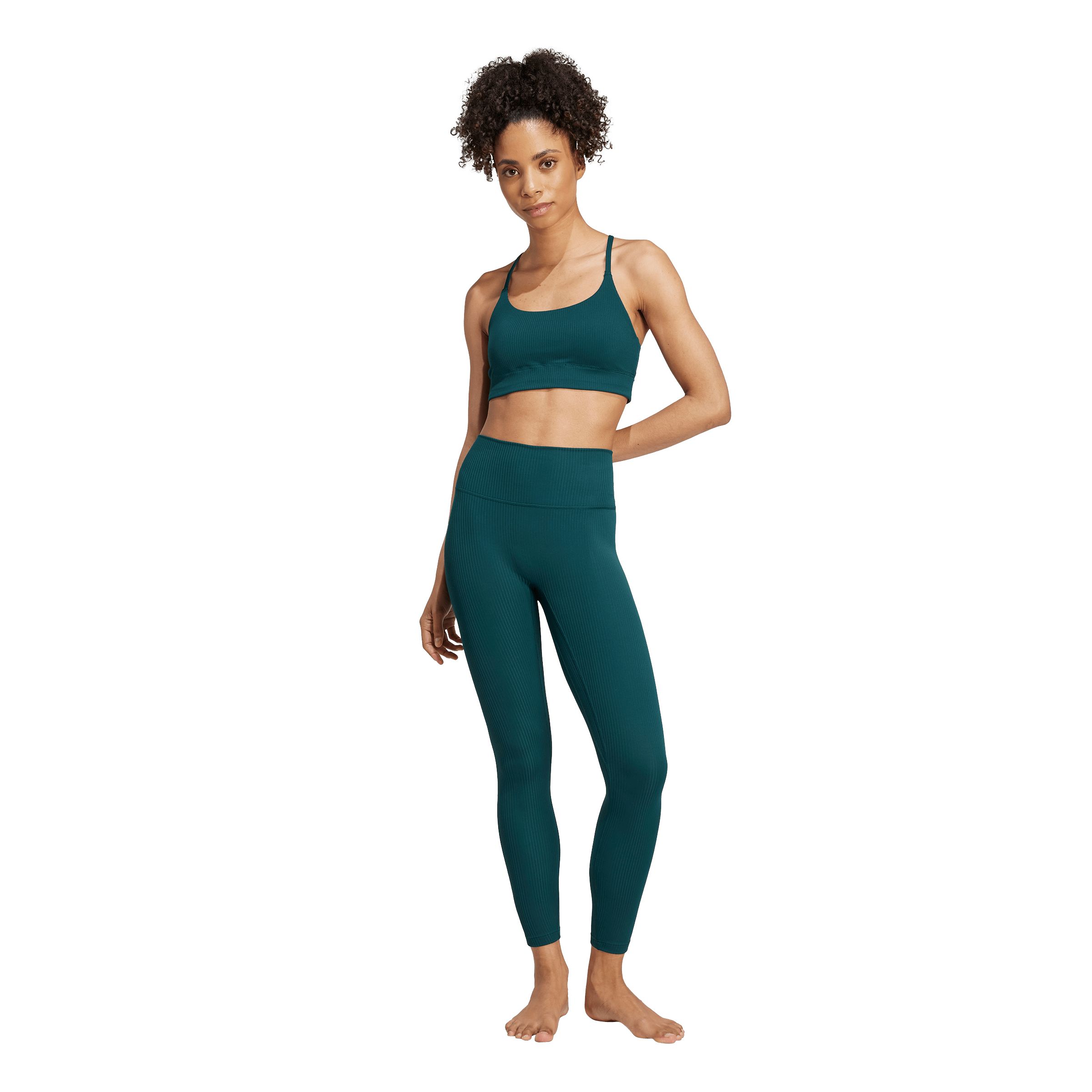 adidas Women's All Rib 7/8 Ribbed Fabric Leggings