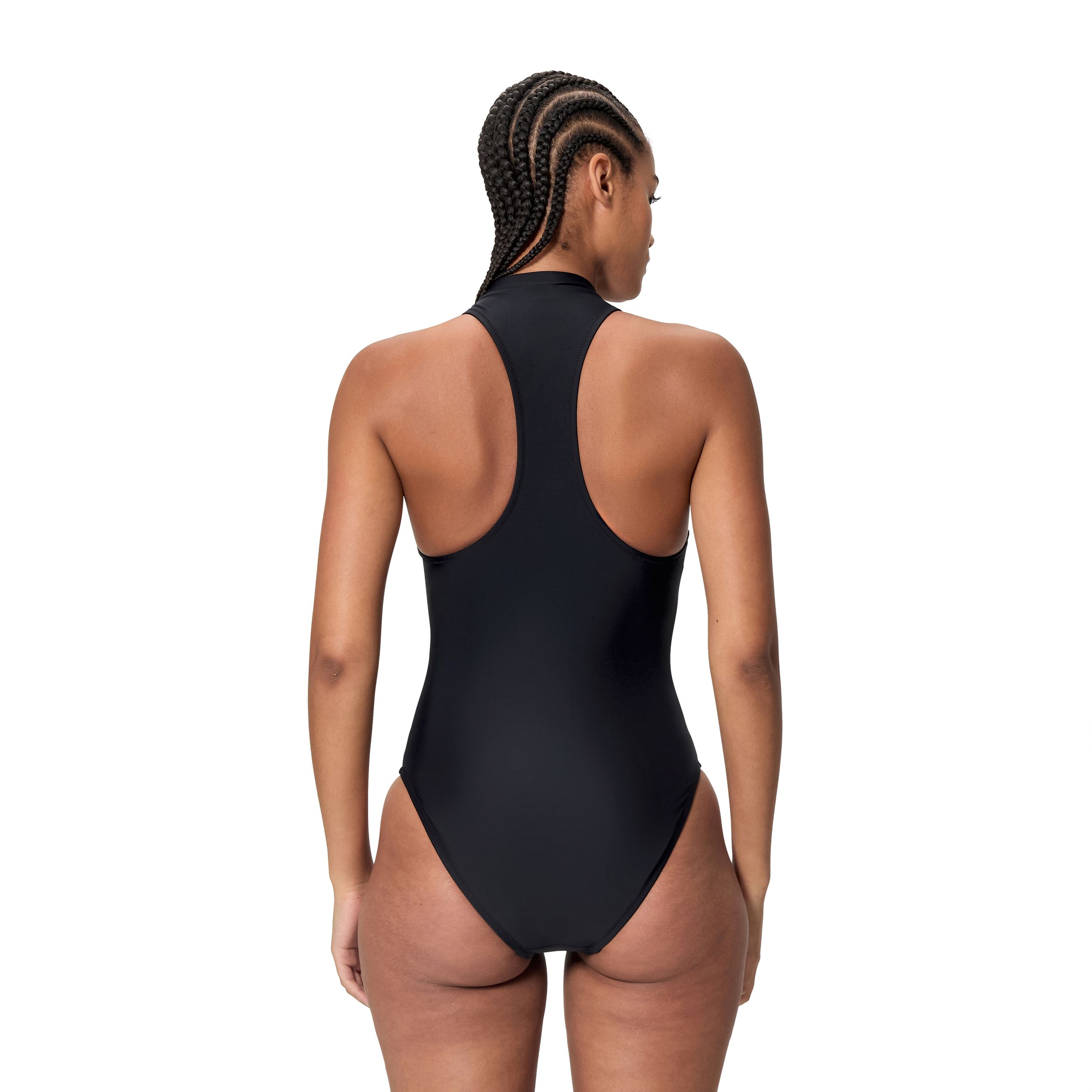 SPEEDO Women's Ocean Flex Zip One Piece Chlorine Resistant Swimsuit