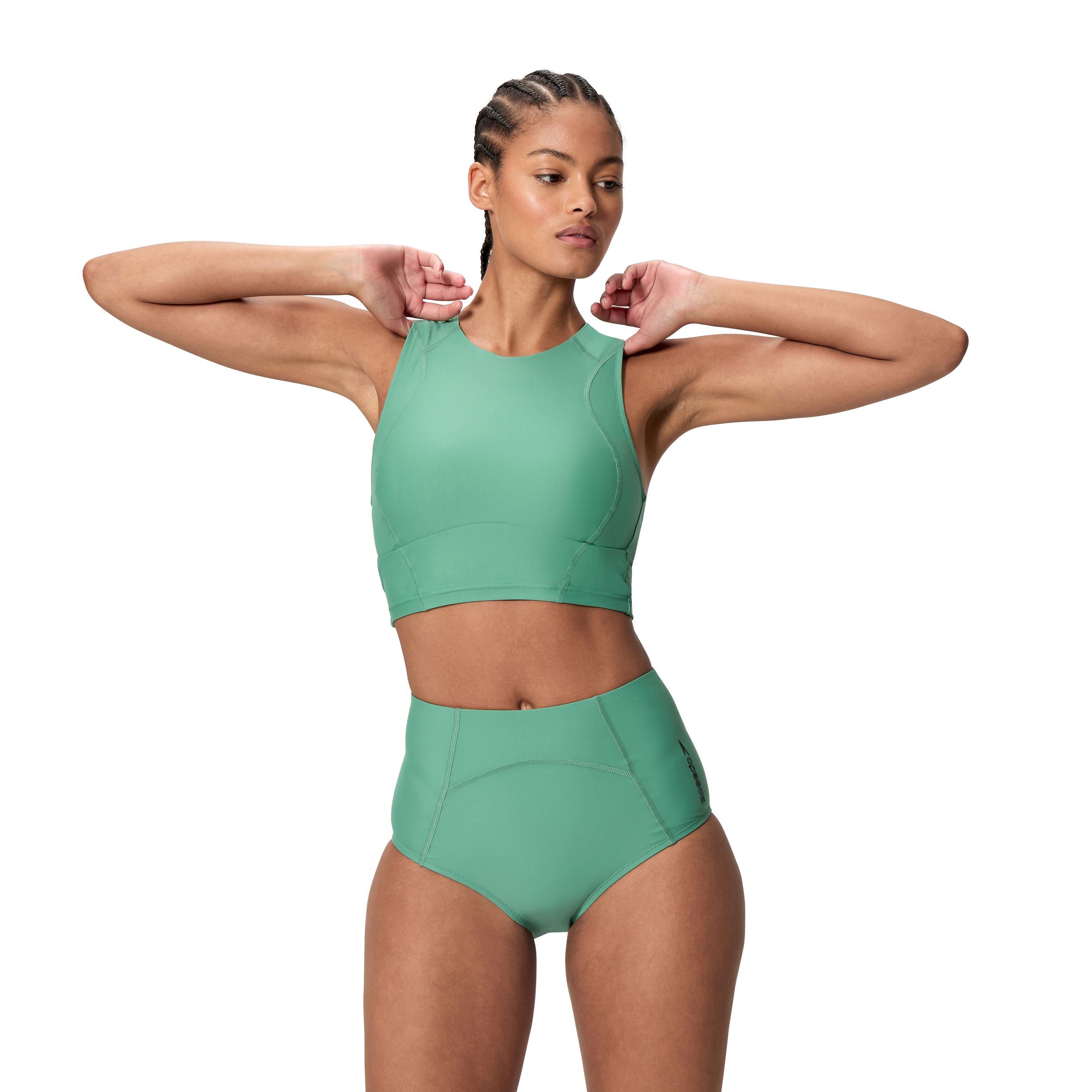 SPEEDO Women's Ocean Flex Chlorine Resistant Crop Top