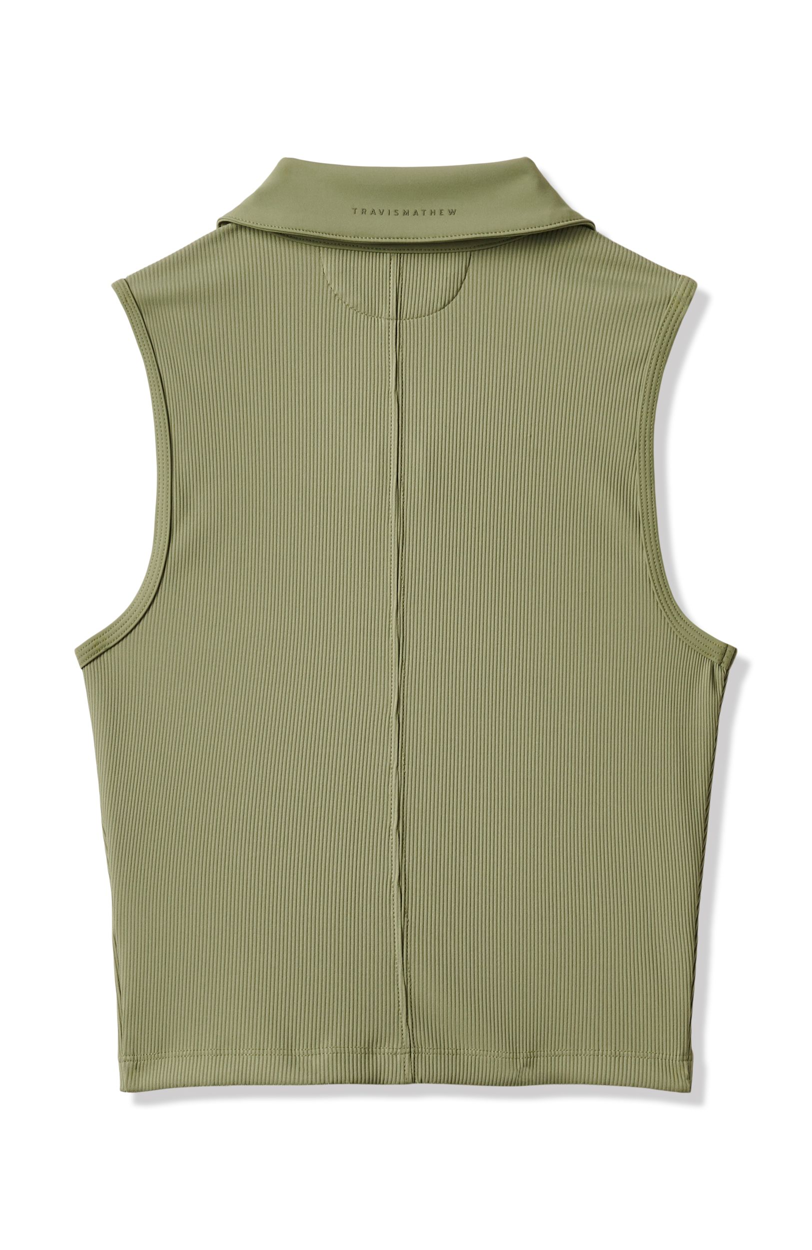 Travis Mathew Women's Moveknit Ribbed Golf Polo T-shirt