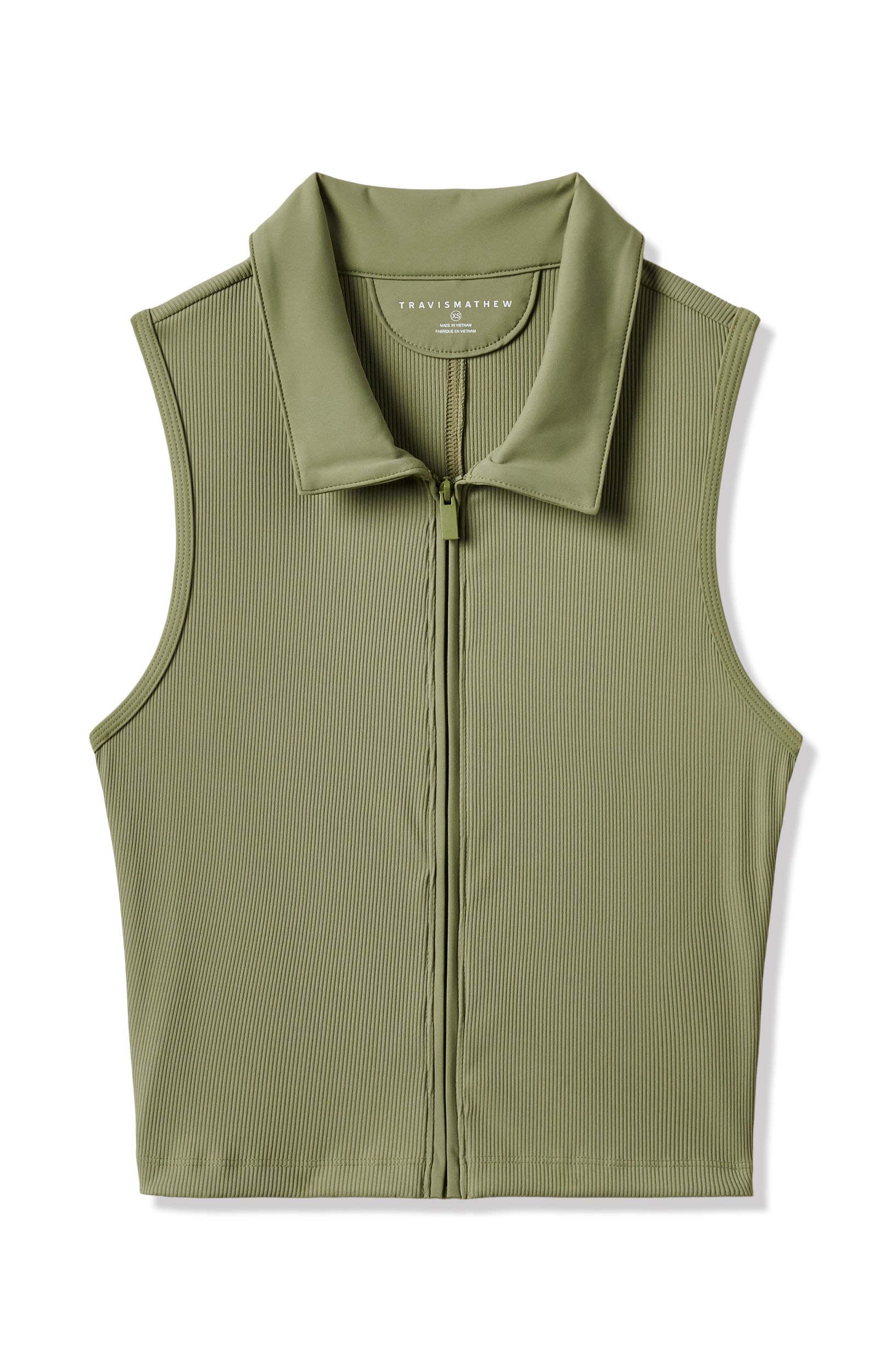 Travis Mathew Women's Moveknit Ribbed Golf Polo T-shirt