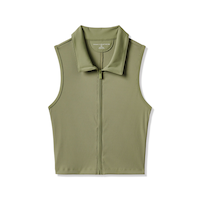 Travis Mathew Women's Moveknit Ribbed Golf Polo T-shirt Front_Flat