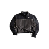 New Balance Women's Trackside Lightweight Track Jacket with Stand Collar Front_Flat