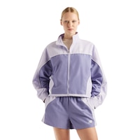 New Balance Women's Trackside Lightweight Track Jacket with Stand Collar