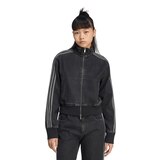 adidas Women's Originals Firebird Oversized Denim Jacket Front_Flat