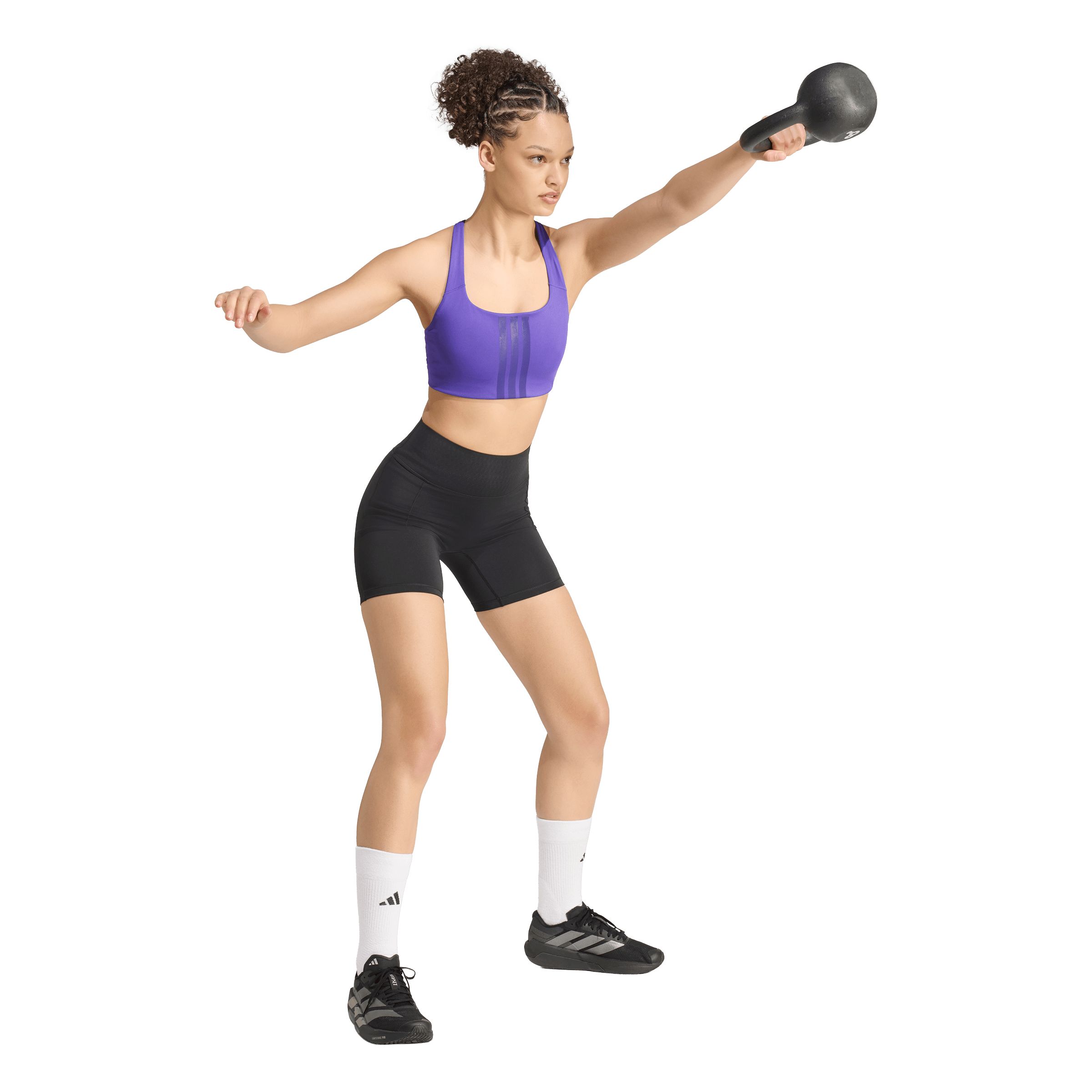 adidas Women's Optime 3-stripes Medium Support Sports Bra