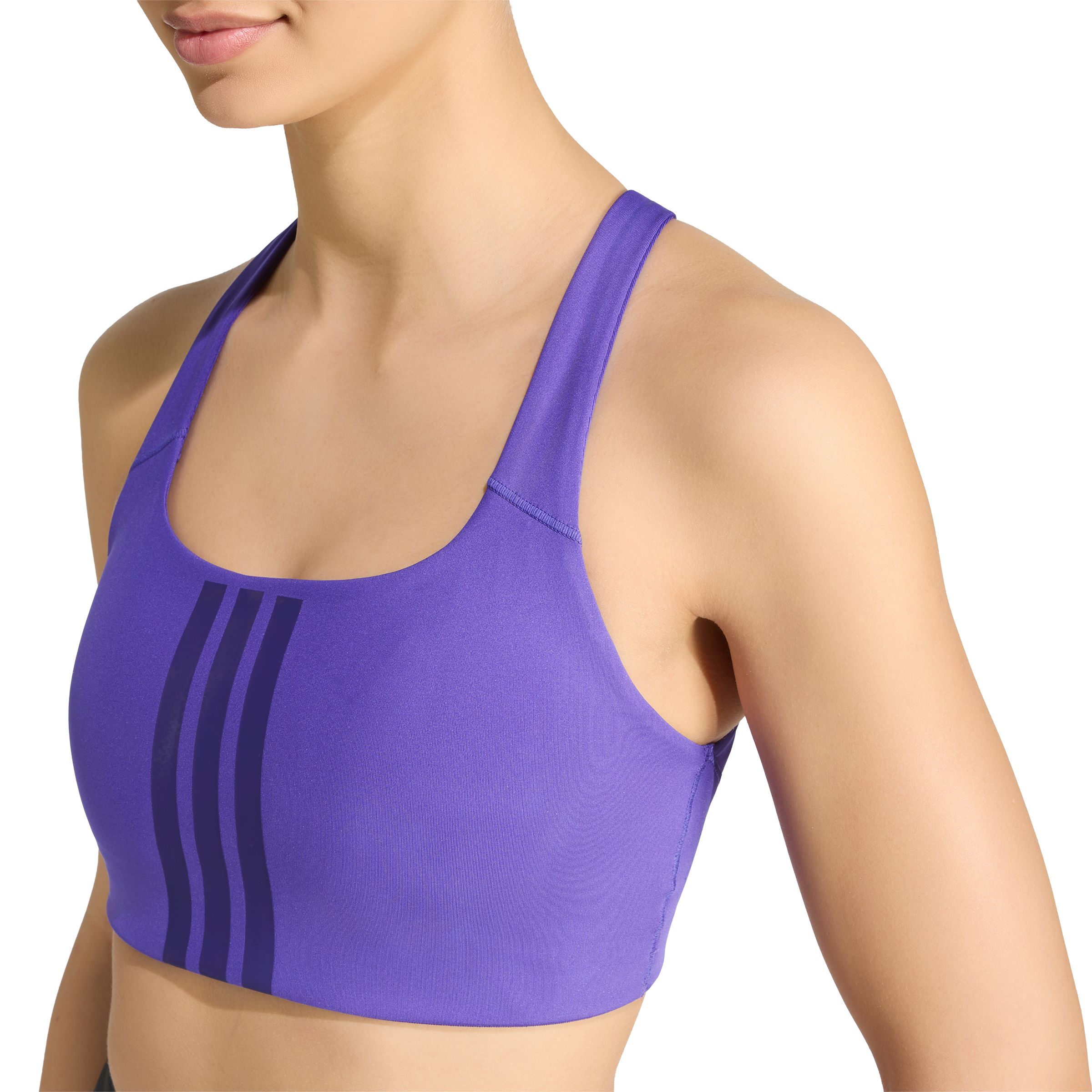 adidas Women's Optime 3-stripes Medium Support Sports Bra