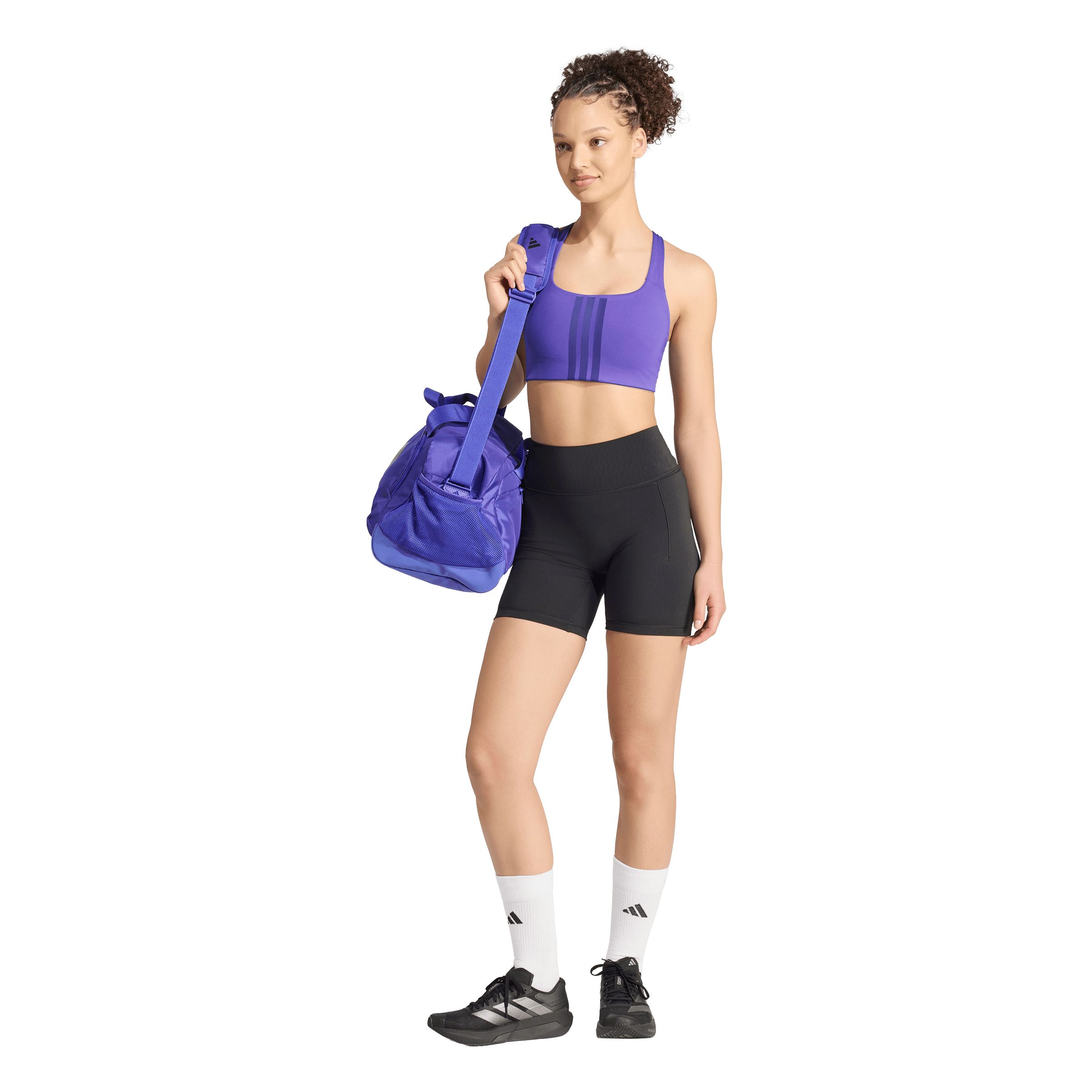 adidas Women's Optime 3-stripes Medium Support Sports Bra