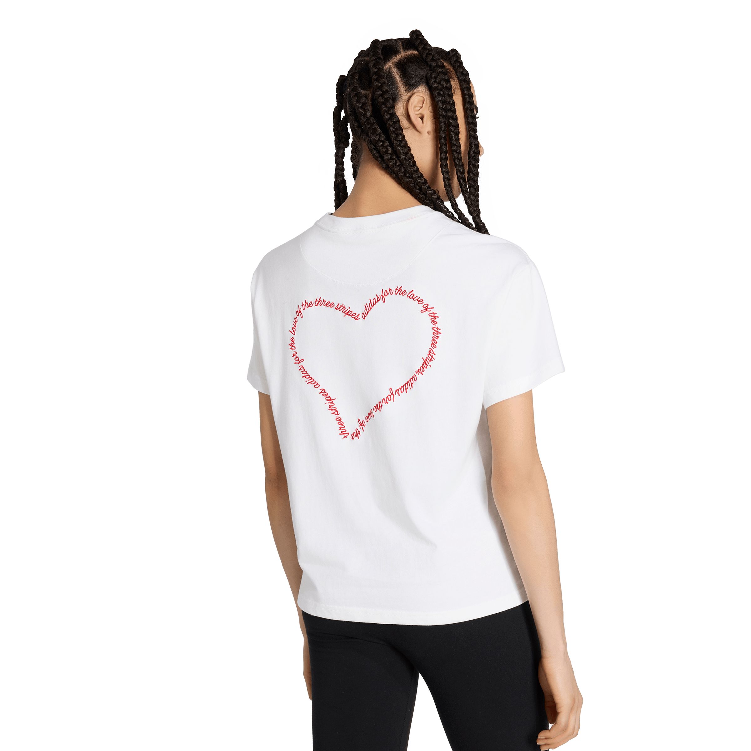 adidas Women's Sportswear Heart Graphic Oversized T-Shirt