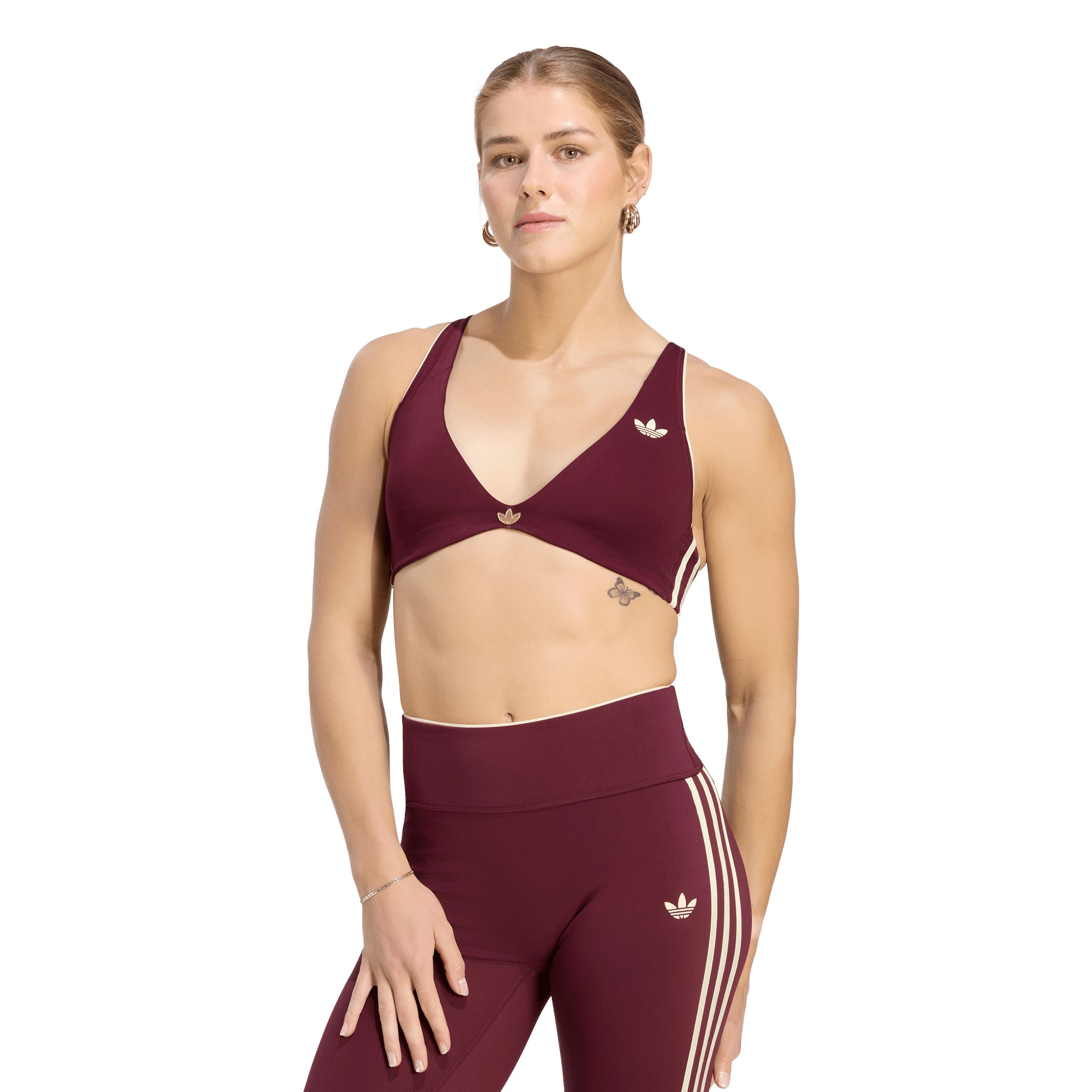 adidas Originals Women's Sport 3-stripe Light Support Sweat-Wicking Sports Bra