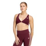 adidas Originals Women's Sport 3-stripe Light Support Sweat-Wicking Sports Bra Front_Angled_Left