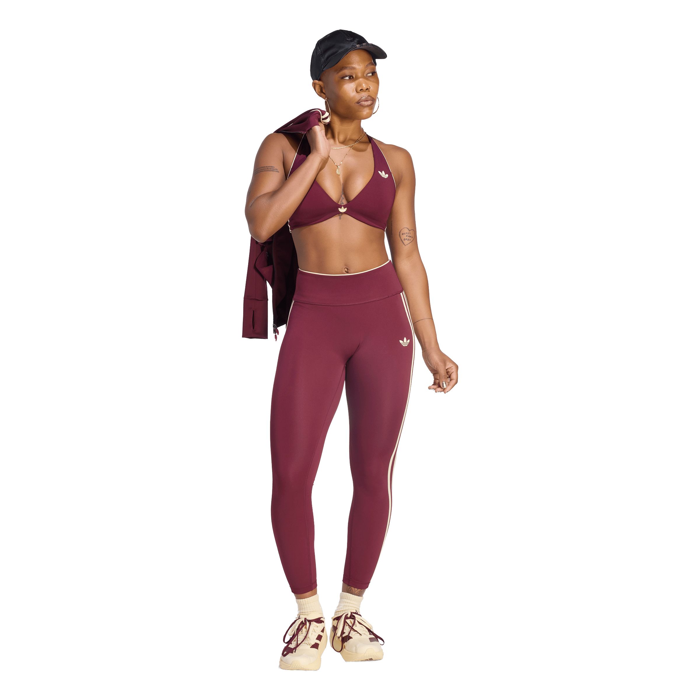 adidas Originals Women's Sport 3-stripe 7/8 Athletic Leggings