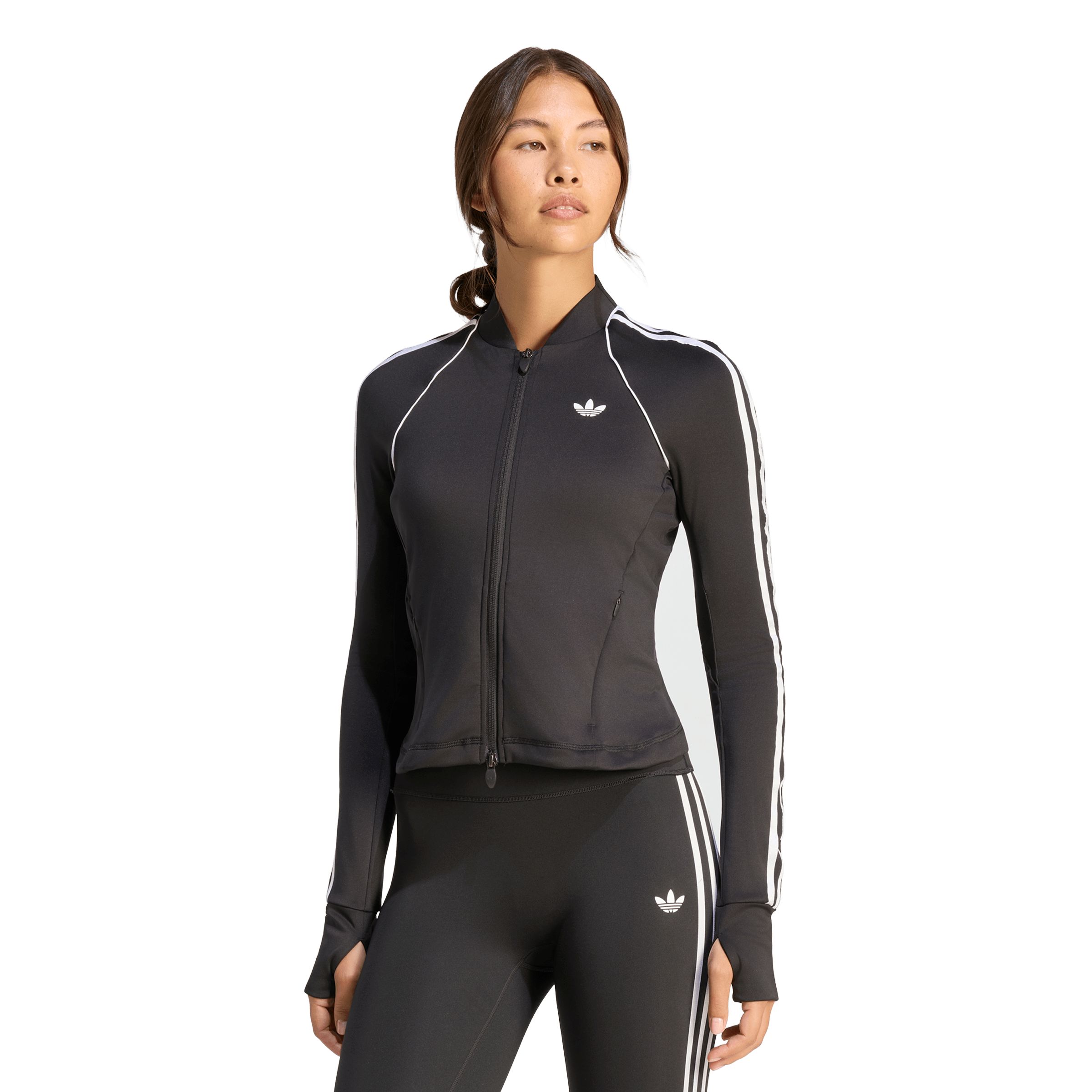 adidas Originals Women's Sport 3-stripe Jacket with Recycled Polyester