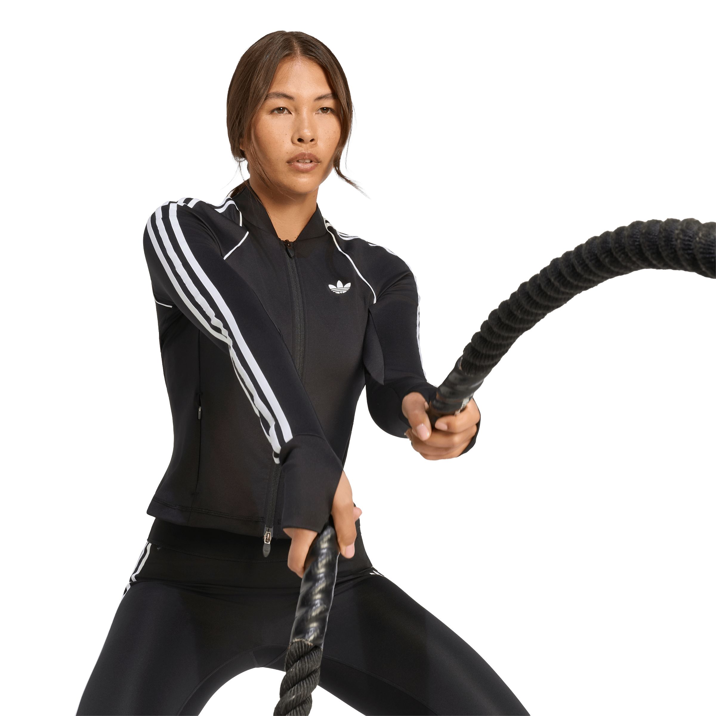 adidas Originals Women's Sport 3-stripe Jacket with Recycled Polyester