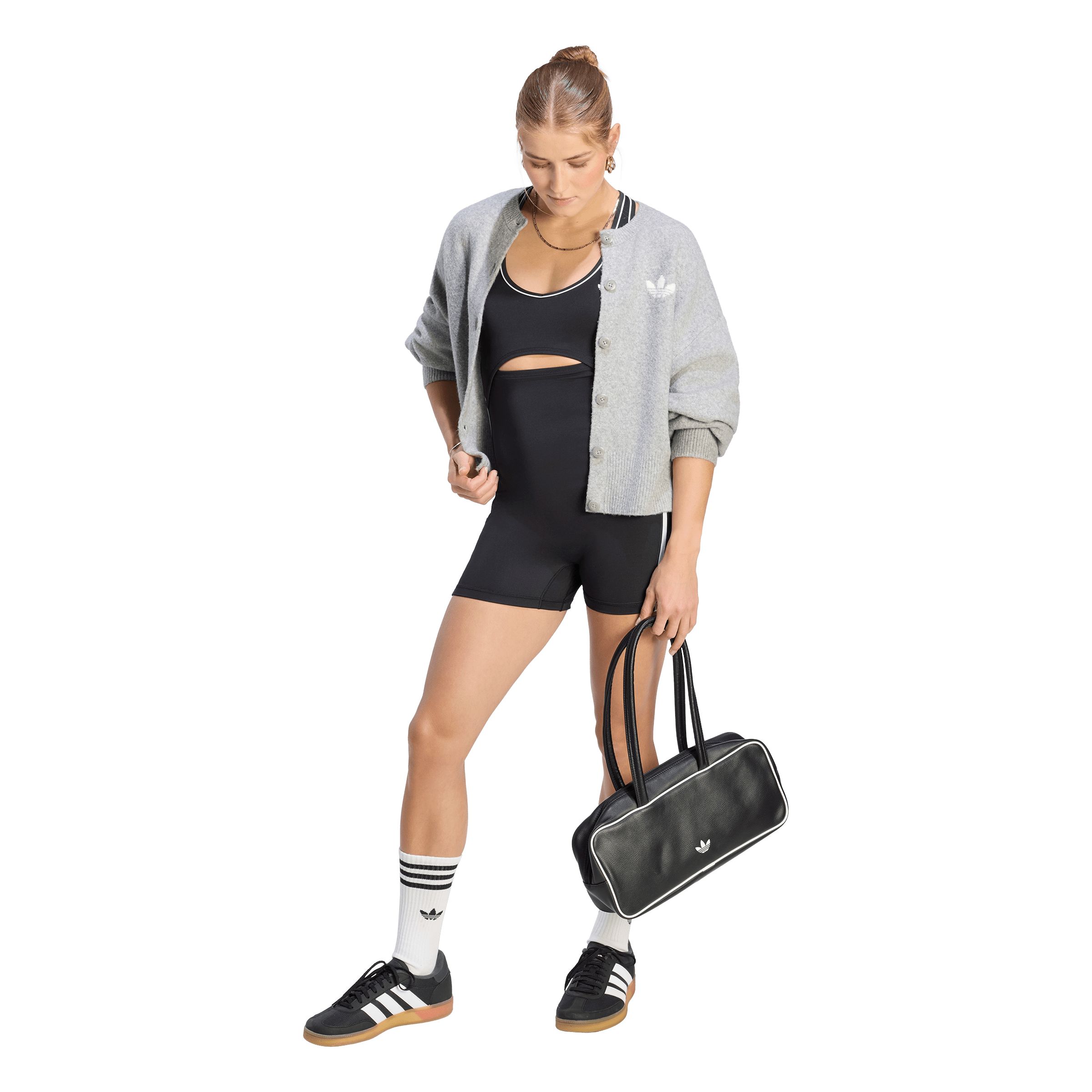 adidas Originals Women's Sport 3-stripe Athletic Bodysuit Onesie