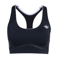 adidas Originals Women's Sport 3-Stripe Medium Sports Bra Front_Flat
