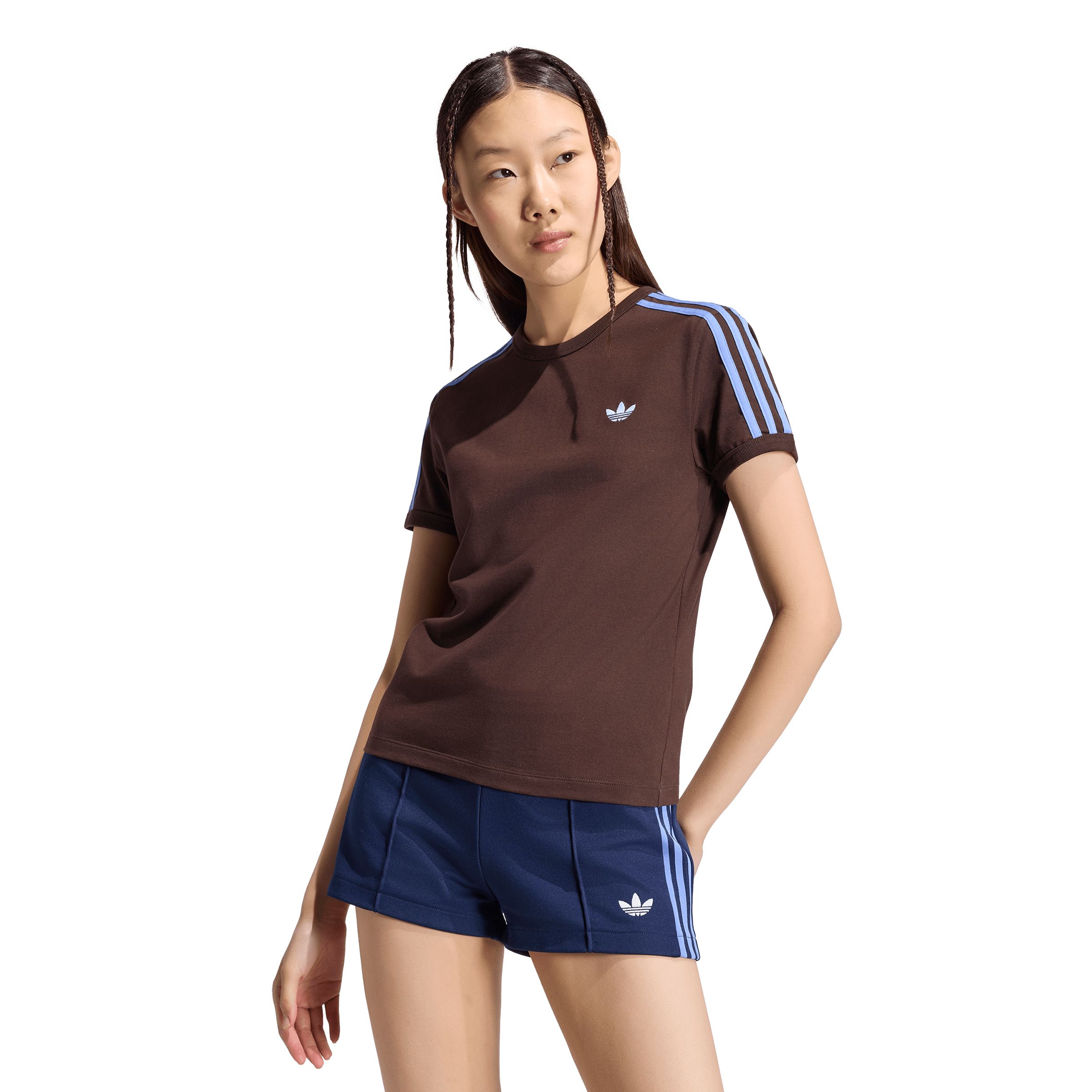 adidas Originals Women's 3-stripes Cotton Athletic T-shirt