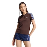 adidas Originals Women's 3-stripes Cotton Athletic T-shirt Front_Angled_Left