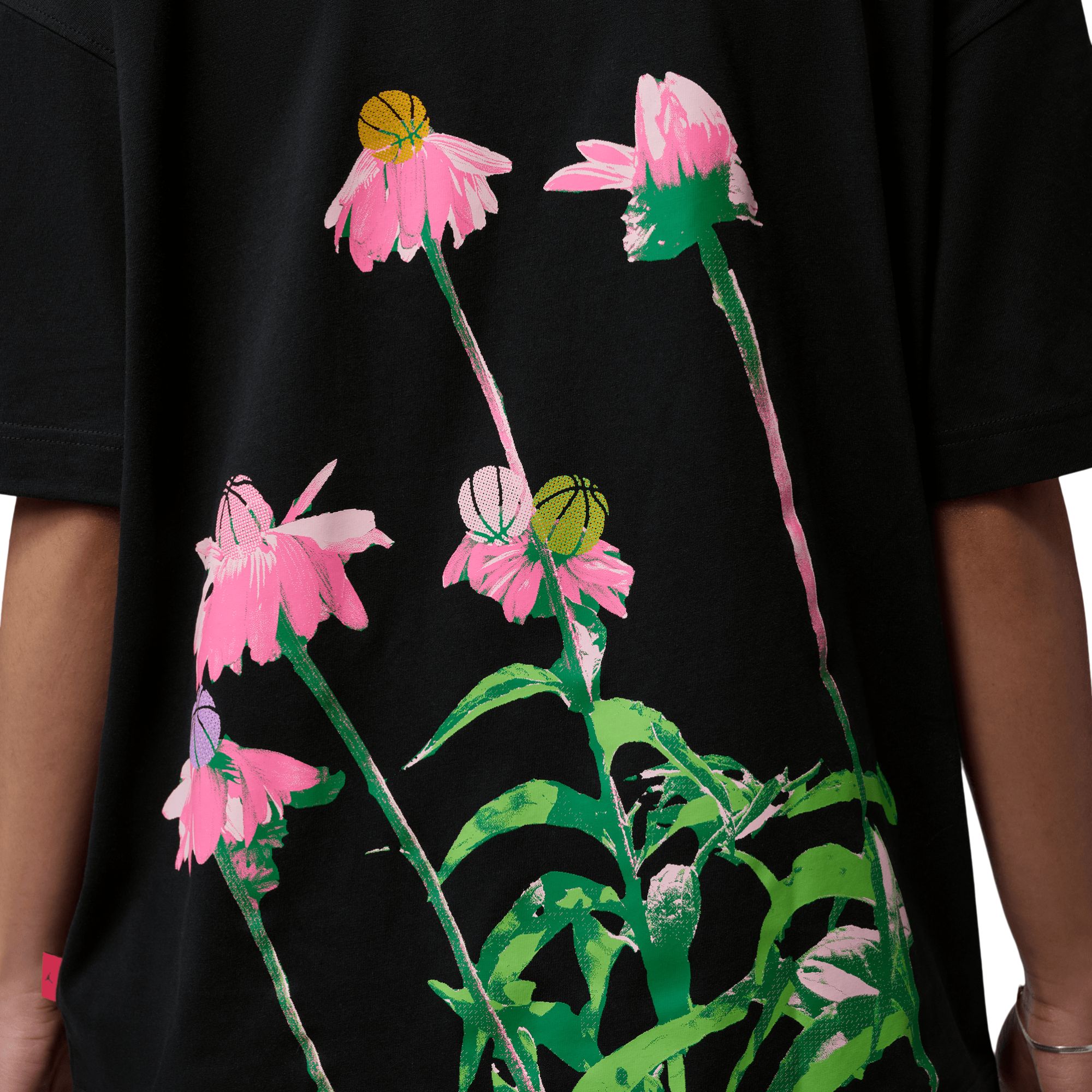 Jordan Women's Basketball Flower Short Sleeve T-Shirt