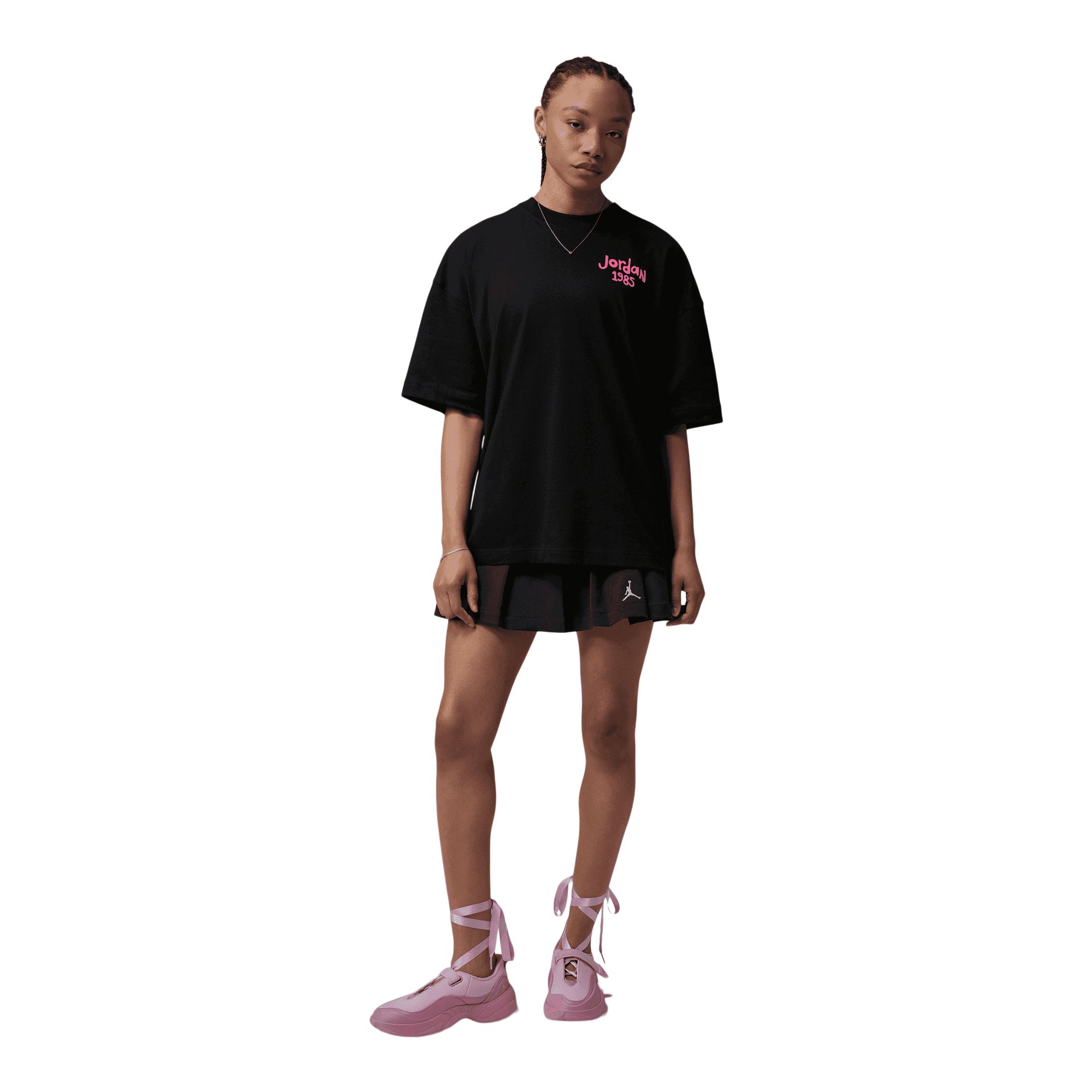 Jordan Women's Basketball Flower Short Sleeve T-Shirt
