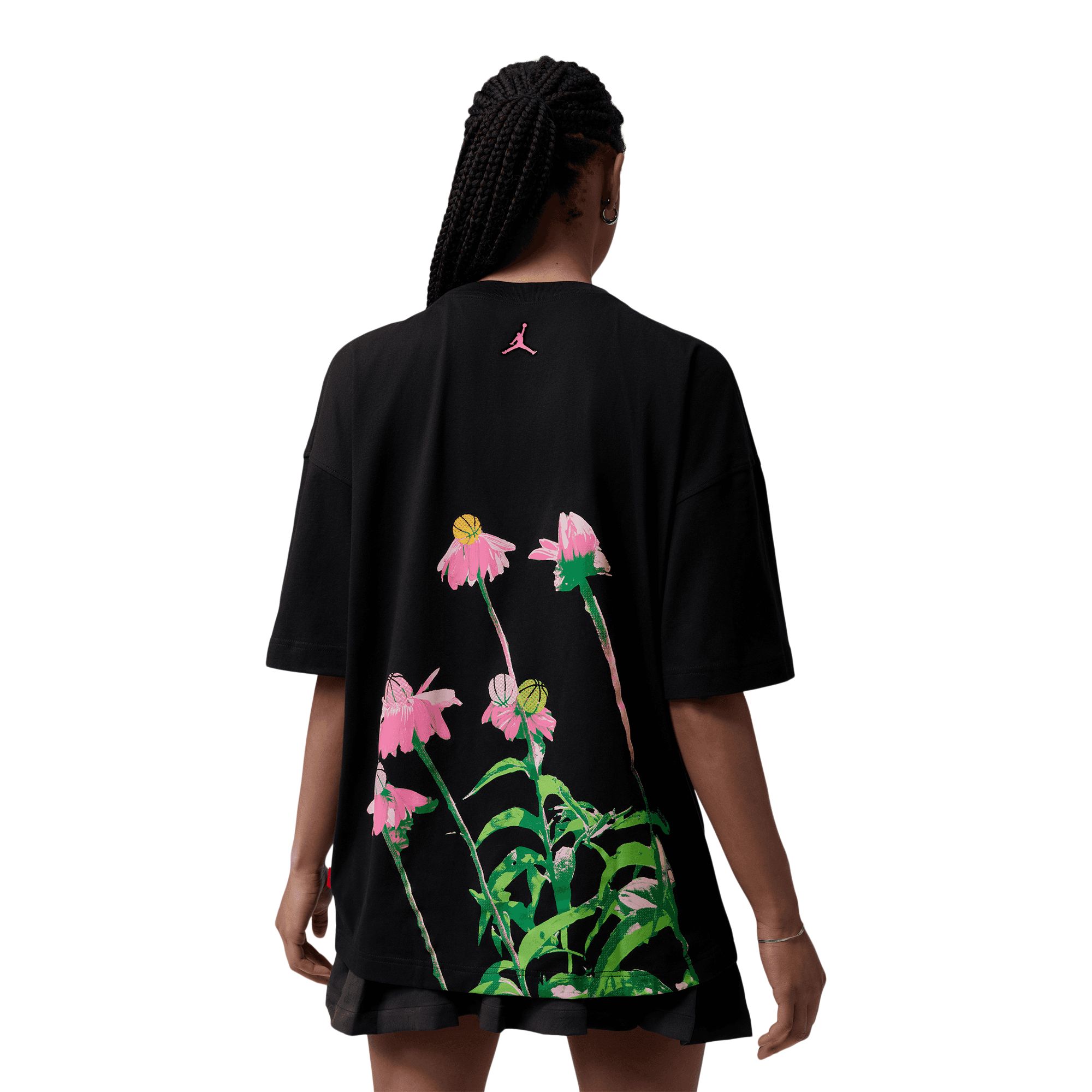 Jordan Women's Basketball Flower Short Sleeve T-Shirt