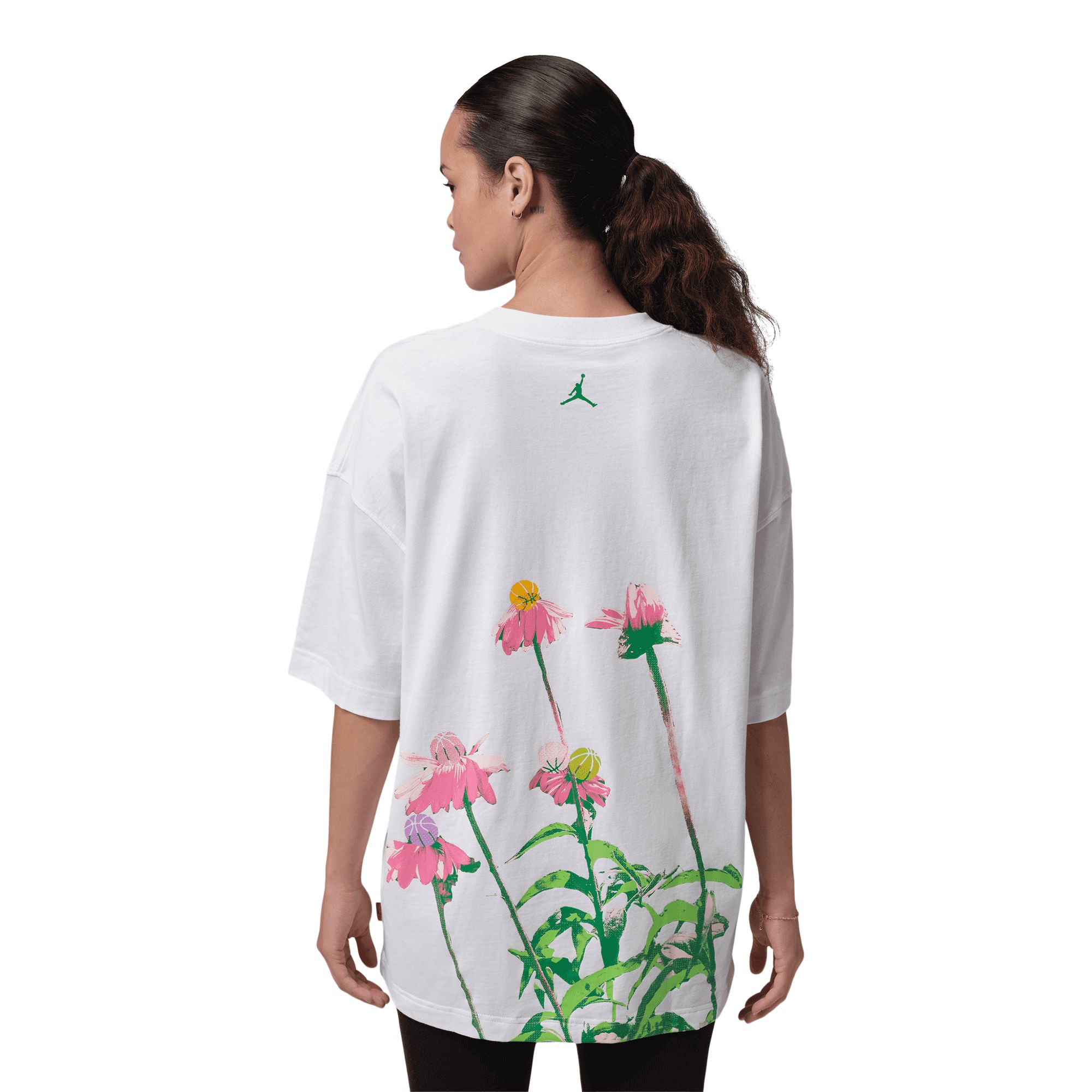 Jordan Women's Basketball Flower Short Sleeve T-Shirt