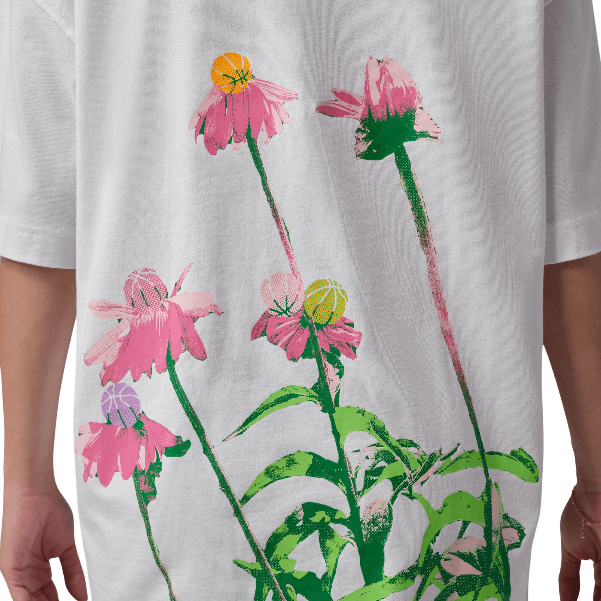 Jordan Women's Basketball Flower Short Sleeve T-Shirt