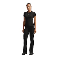 Nike Women's Chill Knit Mod Cropped T-Shirt Front_Angled_Left