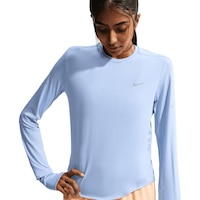 Nike Women's Run Swift Dri-FIT UV Sweatshirt Front_Flat