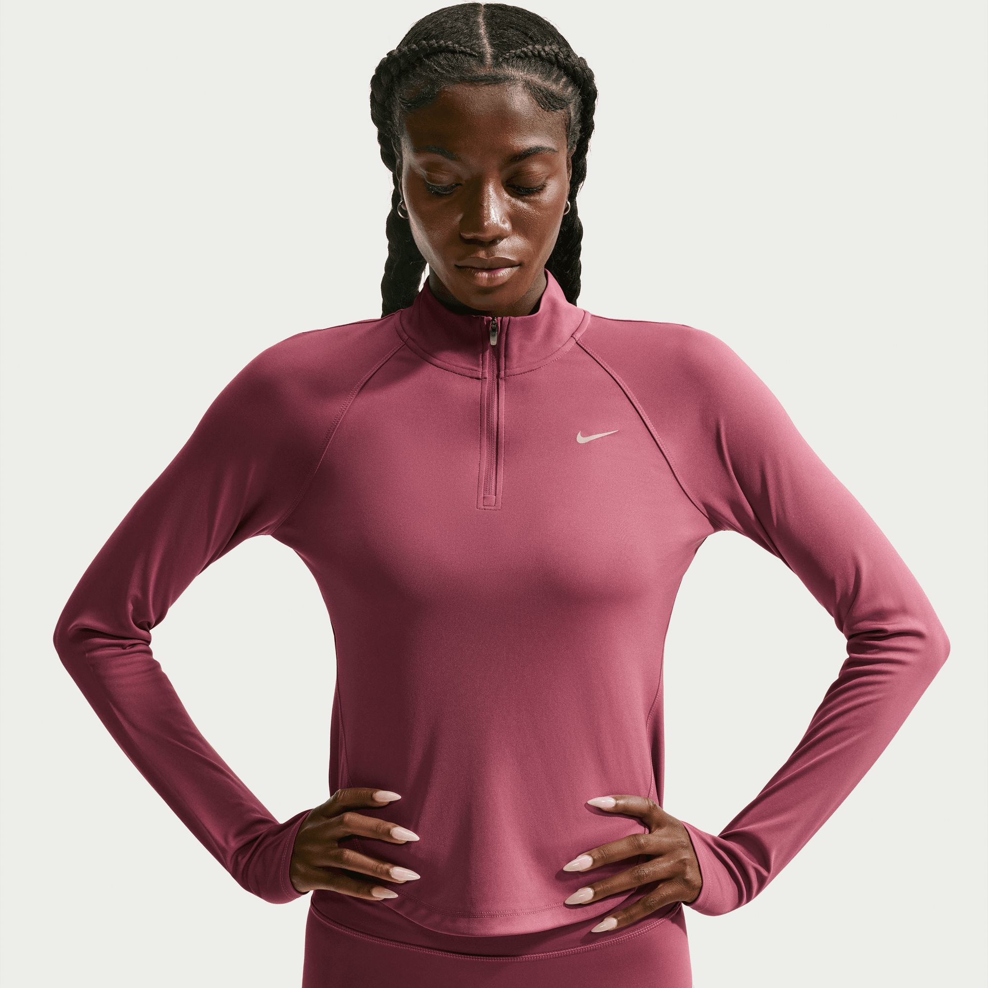Nike Women's Tempo Dri-FIT 1/2 Zip Long Sleeve Top
