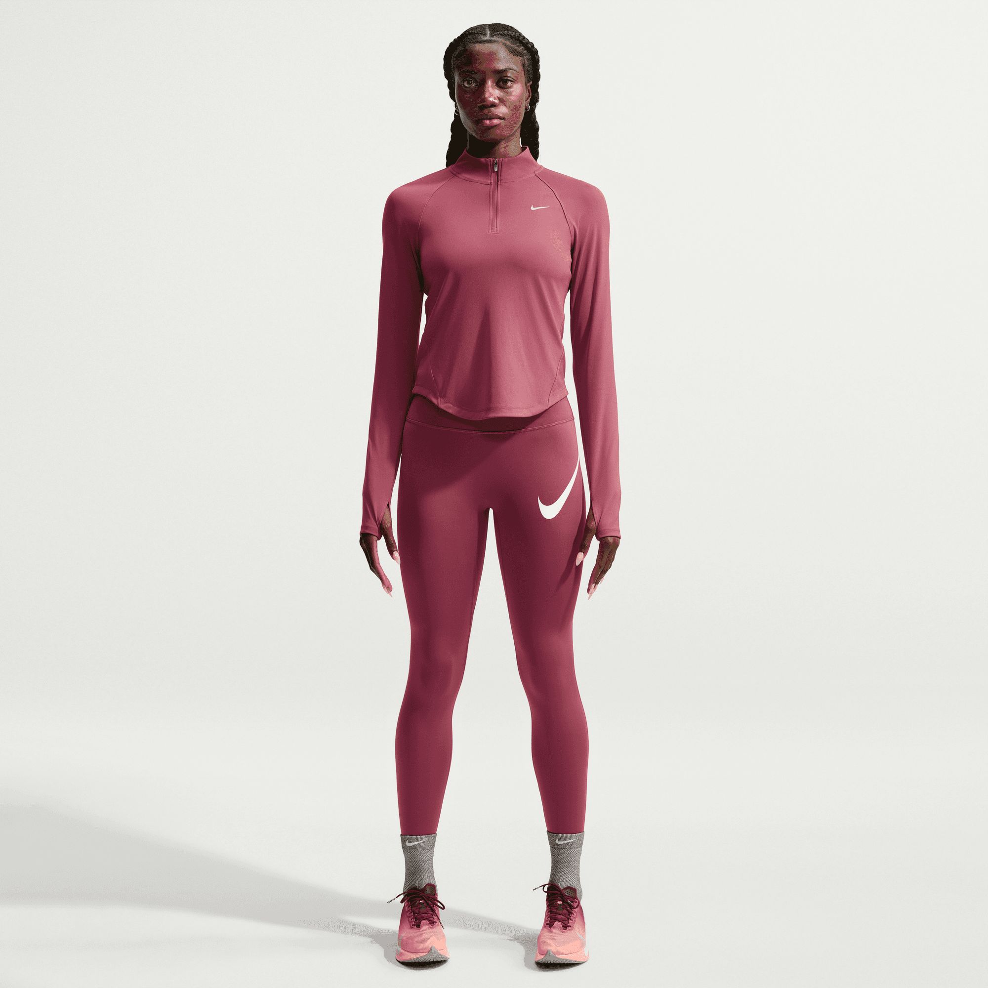 Nike Women's Tempo Dri-FIT 1/2 Zip Long Sleeve Top